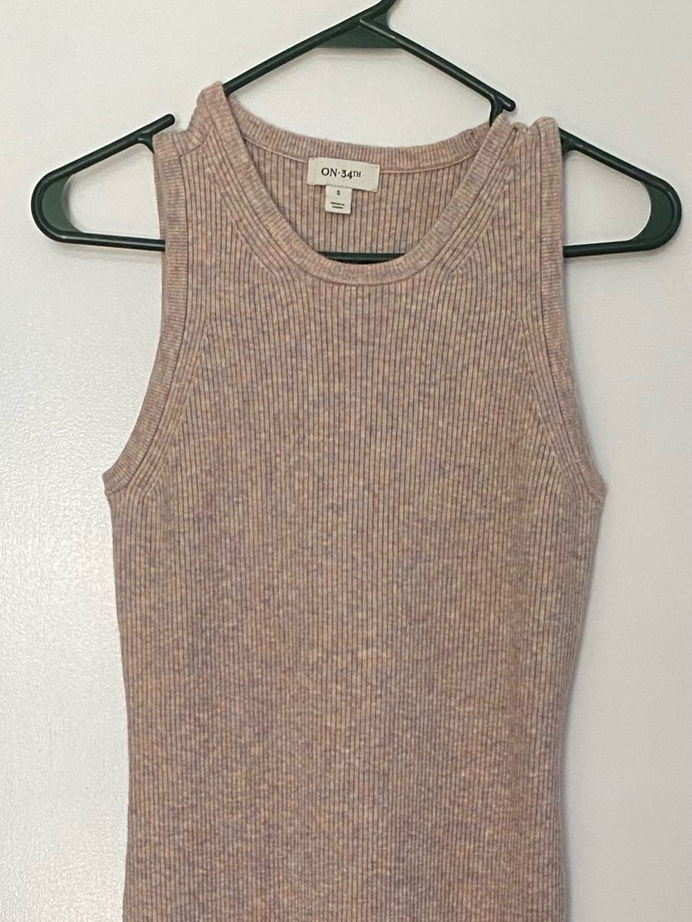 ON 34th Ribbed Maxi Dress - Mauve Taupe